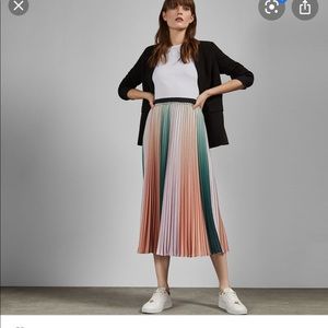 Ted baker Selmma pleated striped skirt
